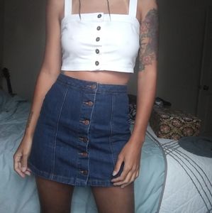 Button up Jean skirt